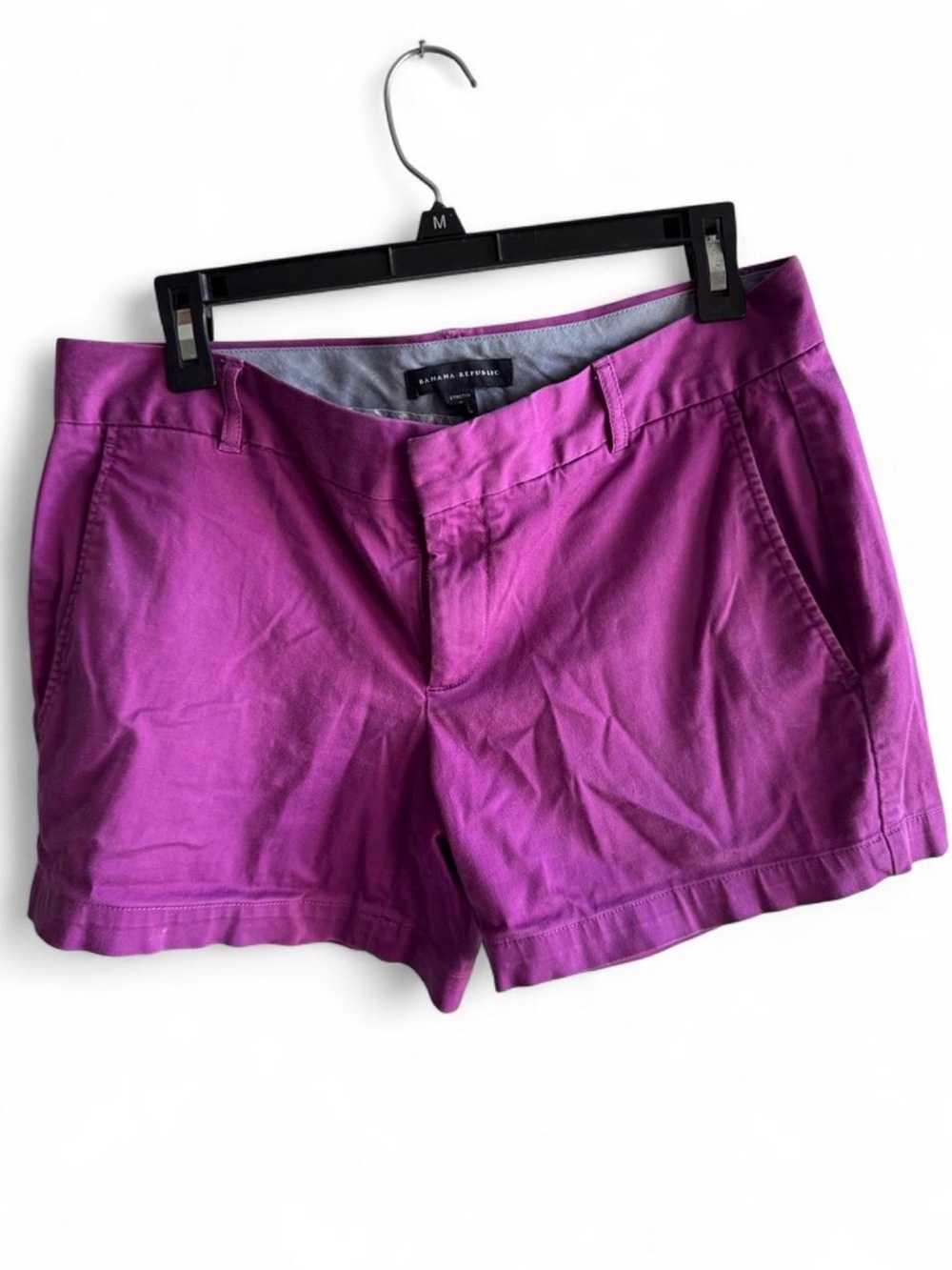 Banana Republic Women's Bright Magenta Cotton Blend Shorts